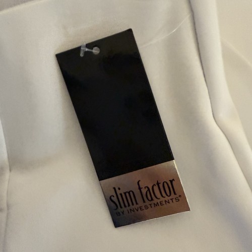 Slim Factor by Investments Wide Waistband Flare Bell Bottom Pants SZ L New - Picture 7 of 7
