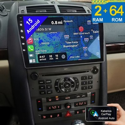 Für Peugeot 407 2004-2011 2+64GB Autoradio Apple Carplay GPS WIFI BT Android 15