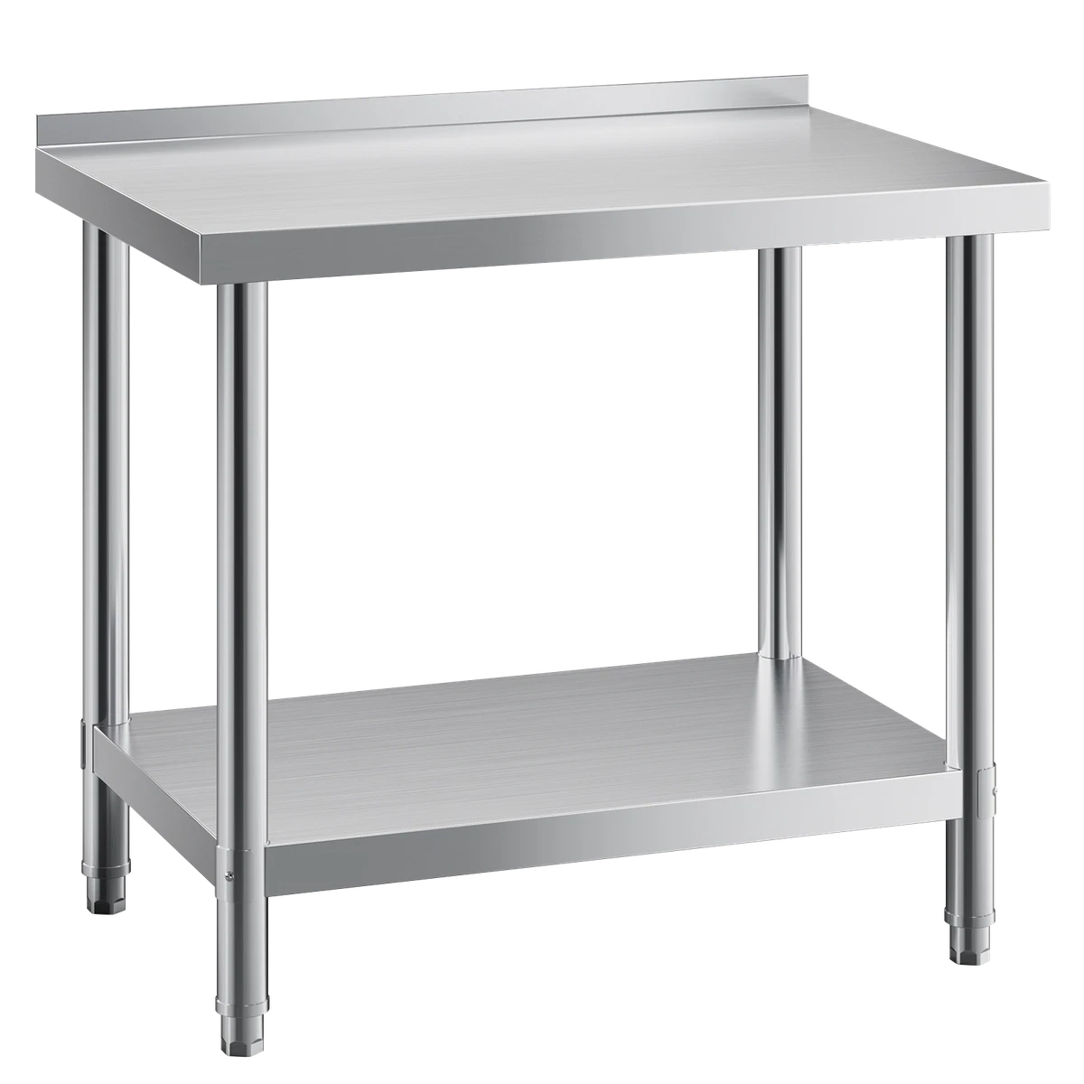 Table De Travail Inox 201 - 60x45x85 Cm - Pour Cuisine Professionnelle, Catering, Préparation Alimentaire