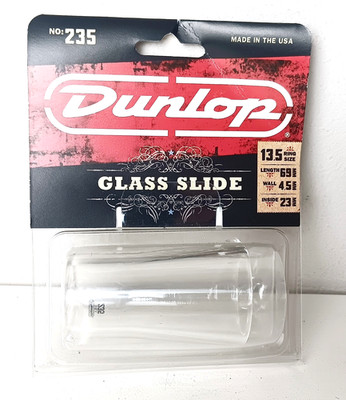 Dunlop 235 Glass Slide Medium 13.5 Ring Size 4.5mm Wall New in Package