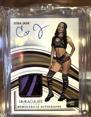 2023 Panini Immaculate Collection WWE - Memorabilia Autographs Cora Jade /25