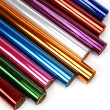 Cellophane Wrap 9 Colors 17" x 10ft Rolls for Gift Baskets, Crafts, Decor