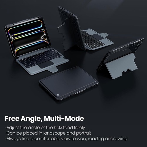 Nillkin iPad Pro 11 inch (M4, 2024) Case with Detachable Keyboard, MagicTrackpad - Afbeelding 6 van 7