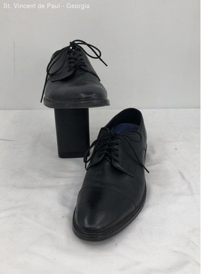 Vince Camuto Ferdie DerbyBlack Solid Dress Shoe Men
