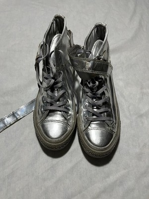 original CONVERSE Sneaker Schuhe Hi Top Chuck Taylor All Stars silber LIMITED