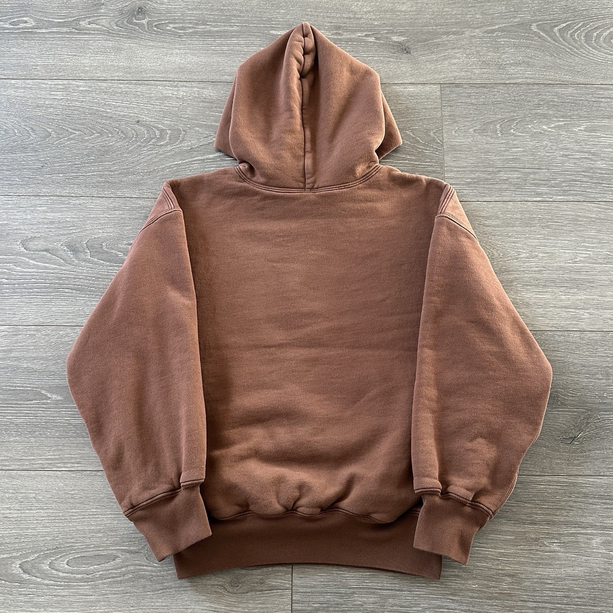 YZY GAP Double Layer Hoodie Youth Large Brown Sweatshirt Yeezy