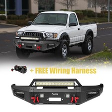 For 1995-2004 Toyota Tacoma Front Bumper Offroad With Winch Plate And Led Lights For 1995-2004 Toyota Tacoma Front Bumper Offroad With Winch Plate And Led Lights