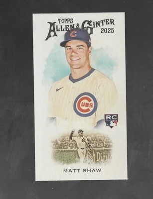 2025 Allen & Ginter 1889 N222 Mini #N222-24 Matt Shaw ROOKIE CARD Chica ID:69736