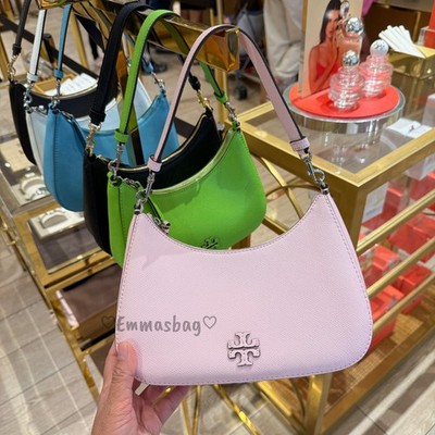 Tory Burch Convertible Shoulder Bag 184786 $400 Coral Saffiano