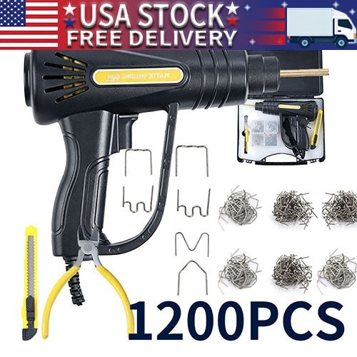 Upgrade Plastic Welder Soldering Hot Stapler Bumper Repair Welding Gun 1200Nails