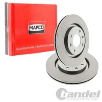2X Mapco Bremsscheiben 266Mm BelÜFtet Vorne Passend FüR CitroËN Berlingo BX Xant
