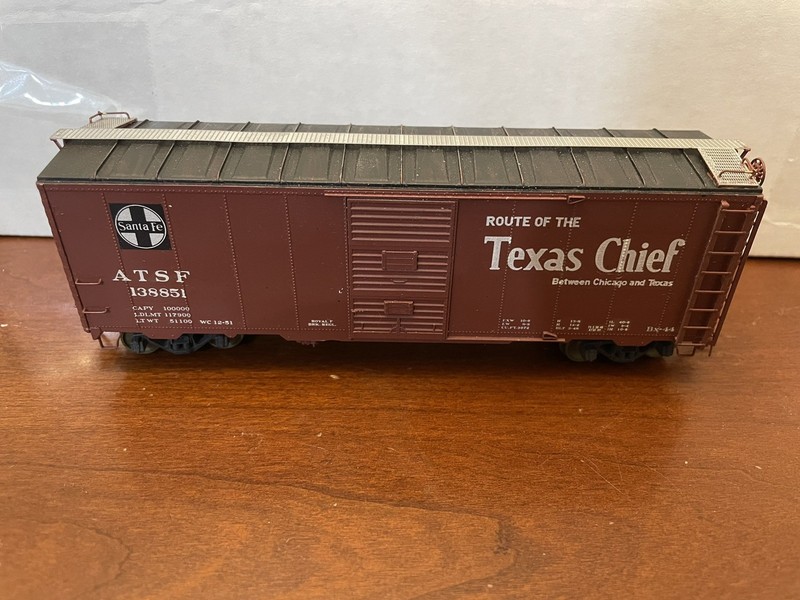 RARE HO Resin Speedwitch ATSF Santa Fe Bx-44 Boxcar Charlie Slater Built RTR