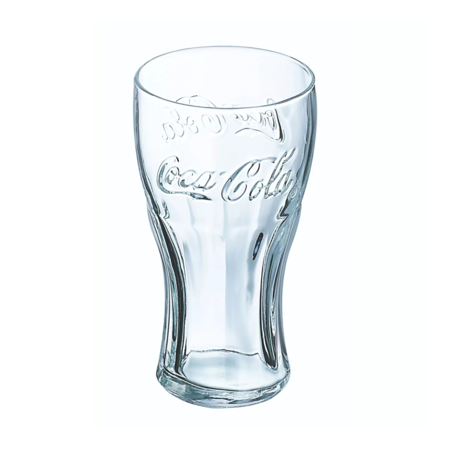 Coca Cola Contour Highball Drinking Glass 570ml Clear Round Dishwasher Safe