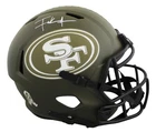 49ers Frank Gore Signed Salute To Service Full Size Speed Rep Helmet BAS Witness