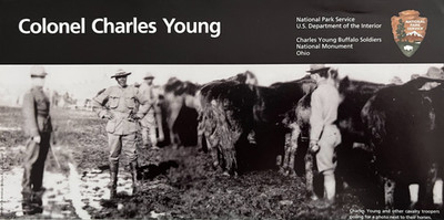 COLONEL CHARLES YOUNG BUFFALO SOLDIERS   NATIONAL PARK SERVICE UNIGRID BROCHURE
