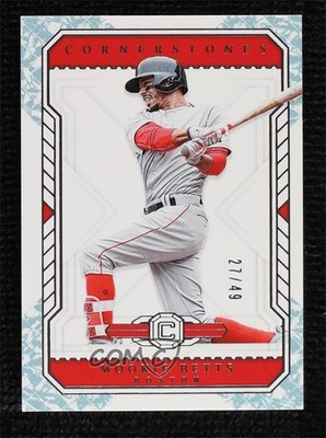 2019 Panini Chronicles Cornerstones Base Crystal /49 Mookie Betts #29 13c1