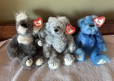 Ty 1993 Beanie Babies Attic Treasures Jointed Bears with Tags - Lot Of 3