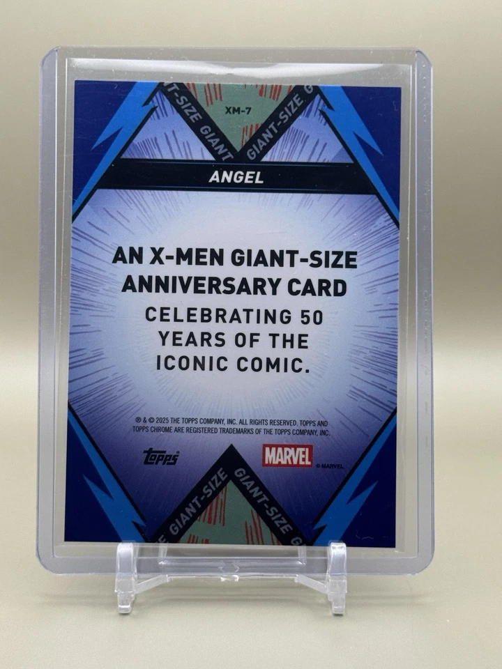 2025 Topps Chrome Marvel X-Men Giant Sized 50th Anniversary Angel XM-7 - Image 2 of 2