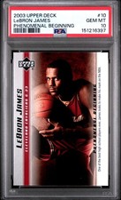 2003-04 Upper Deck LeBron James Phenomenal Beginning Rookie #10 PSA 10 Gem