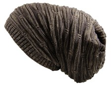 RW Rasta Stretch Long Beanie Hats Dark One Size-XX-Large, Dark Brown Multi