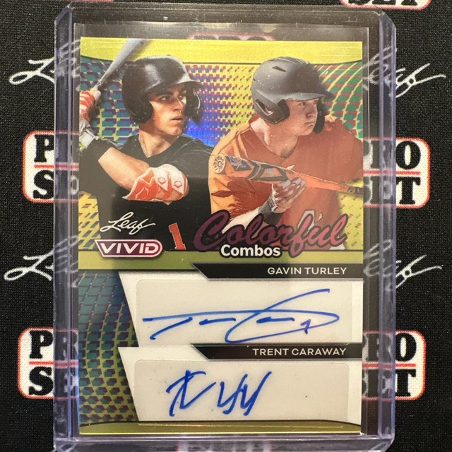 Gavin Turley / Trent Kümmel 2024 Leaf Vivid Colorful Combos gelb 3/10 Auto