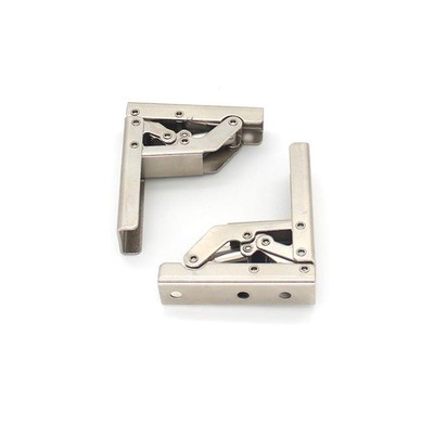 90 Degree Folding Door/Shelf Hinge Hidden Bracket Table Holder Silver 
