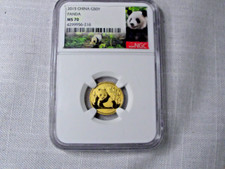  2015 China Gold Panda G50Y NGC MS70 1/10 OZ GOLD-4299956-216