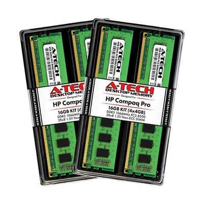 A-Tech 16GB (4 x 4GB) Max RAM for HP Compaq 6000 Pro - (Small Form Factor & M...