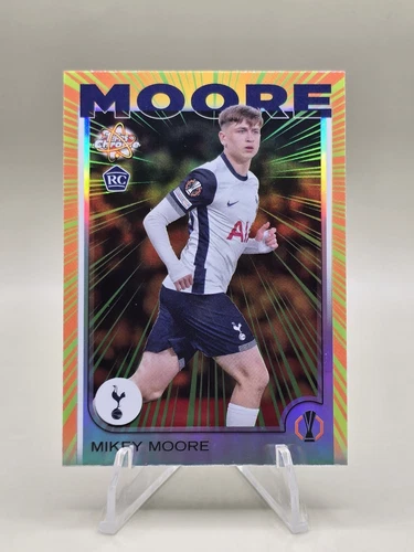 2024-25 Topps Chrome UEFA CC Mikey Moore #RR-3 Radiating Rookies Tottenham SSP