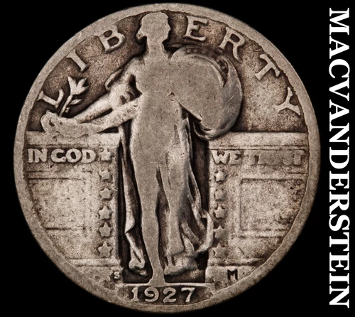 1927-S Standing Liberty Quarter- Semi Key Better Date No Reserve #i8448
