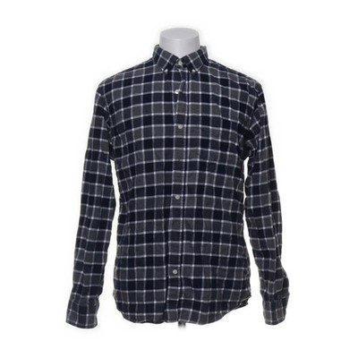 Old Navy, Flanellhemd, Größe: L, Grau/Blau/Weiß, Karo, Flanell, Herren #45s
