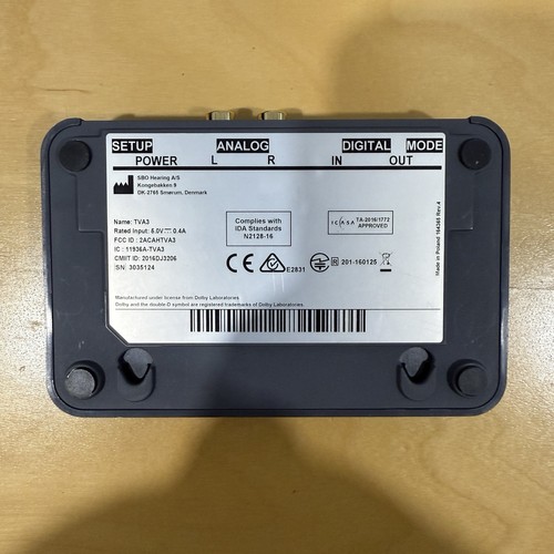 Oticon TV Adapter 3.0 TVA3 ConnectLine Bluetooth Hearing Aid Dolby Digital Audio - Picture 2 of 4