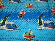 7G THOMAS the Tank Engine cotton blend Twin Fitted Bed Sheet Fabric 