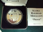 Alaska Mint 1 oz .999 silver Alaska Railroad Medallion