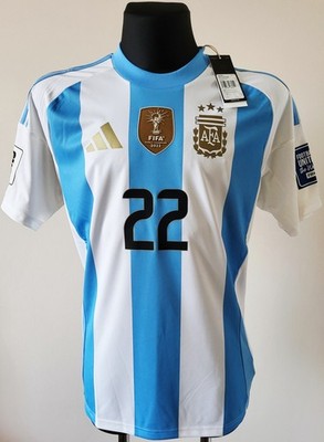 Argentina 2024-2025 Home football Adidas Fan shirt #22 L. Martinez size Large