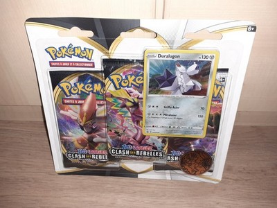 BESCHREIBUNG LESEN!!! Pokemon Tripack Clash der Rebellen Duralugon EB2 Neu-NewW