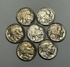 1935, 1936, 1936 D, 1936 S, 1937 D, 1937 S AND 1938 D BU BUFFALO NICKEL