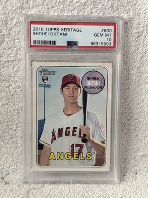 2018 Topps Heritage SHOHEI OHTANI Rookie #600 PSA 10 | eBay