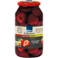 Edeka Erdbeeren GleichmäßIg GroßE FrüChte Gezuckert 680G Glas
