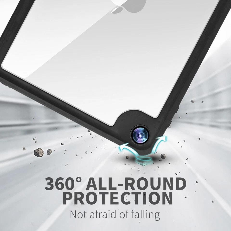 For iPad mini 5th 4 Waterproof Case Shockproof Underwater Cover Screen Protector - Image 3 of 4