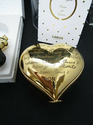 Limited Edition numbered Caron perfume in Limoges Heart  box, Montaigne 