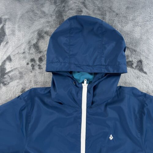 Vintage Y2K Volcom Hooded Windbreaker Jacket Men S Skateboard Surf - Picture 3 of 12