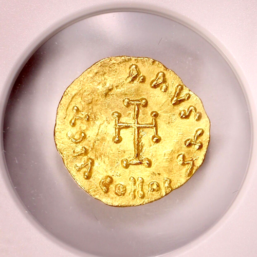 Gold AV Tremissis Tiberius III Apsimar 668-705 AD NGC MS (Uncirculated) 4/5 2/5 - Picture 5 of 5