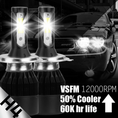 CREE COB H4 9003 HB2 LED Headlight Kit Hi-Lo Car White Light Bulbs Moreultrathin