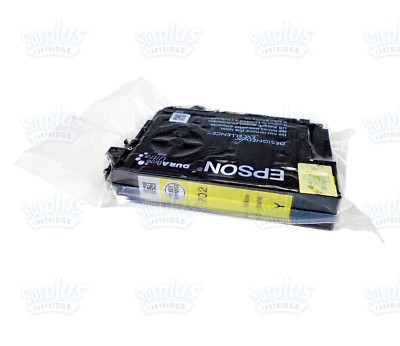 Genuine Epson 702 Yellow DuraBrite Ultra Ink Cartridge WF-3720 (NOT Initial)