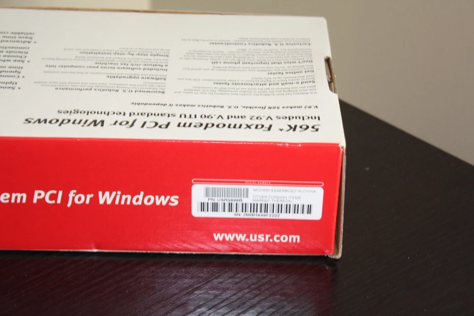 US Robotics 56k Faxmodem PCI for Windows Model 5699B - Image 3 of 4