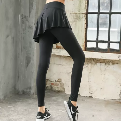 Yoga Leggings Mini Rock Kleid Damen Sport Hose Fitness Gym Stretch Hosenrock-DE* - Bild 2 von 8