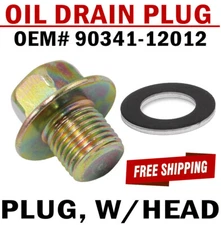 NEW Engine Oil Pan Sump Steel Drain Plug Bolt with Gasket for Lexus Scion Toyota