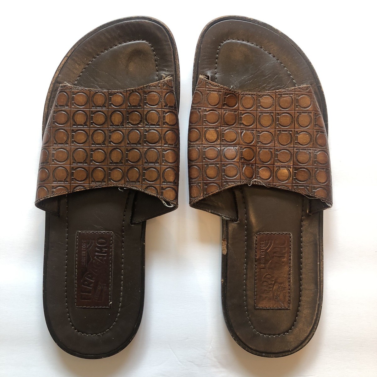 Size 8 Ferragommo Slides New Salvatore Ferragamo Men main image 3