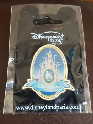 disneyland resort paris 15th anniversary castle logo disney pin ebay ebay